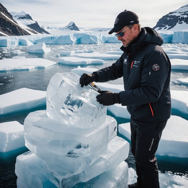 Quelle croisière propose des ateliers de sculpture sur glace avec des experts en Antarctique?